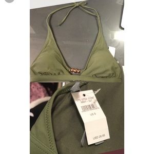 ISO-Green Aerie Bikini top in XS
